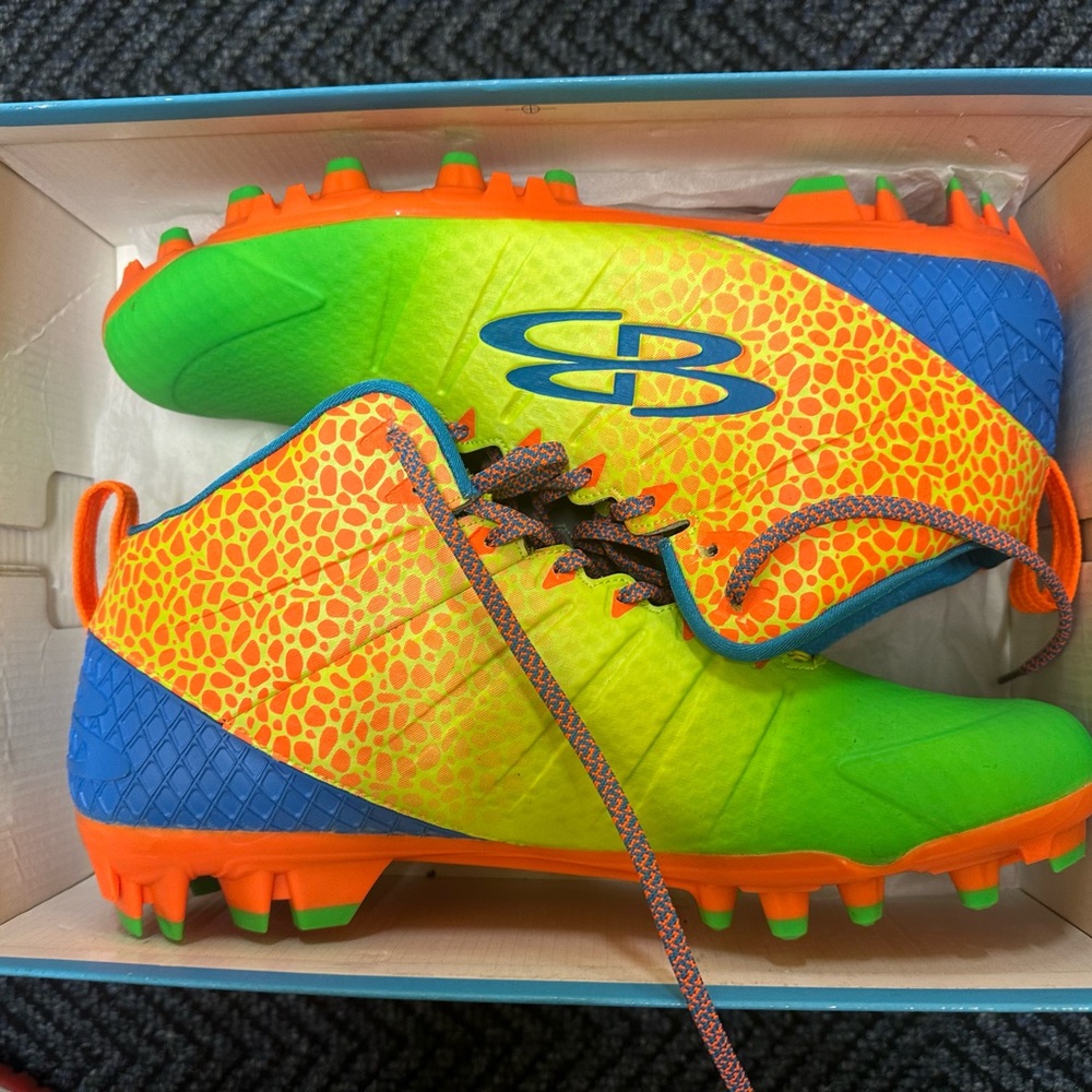 Colorful Soccer Cleats Boombah multi-color football cleats size 14